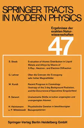 Höhler |  Springer Tracts in Modern Physics | Buch |  Sack Fachmedien