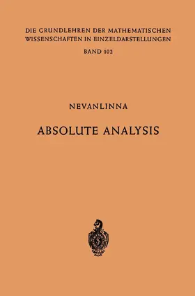 Nevanlinna |  Absolute Analysis | Buch |  Sack Fachmedien