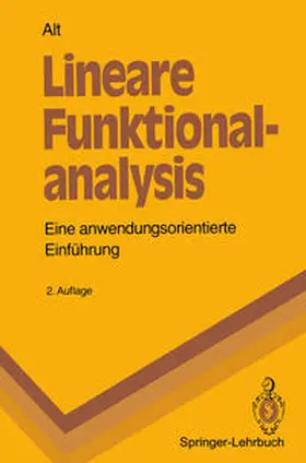 Alt |  Lineare Funktionalanalysis | eBook | Sack Fachmedien