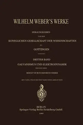 Weber |  Wilhelm Weber¿s Werke | Buch |  Sack Fachmedien