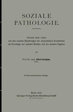 Grotjahn |  Soziale Pathologie | Buch |  Sack Fachmedien