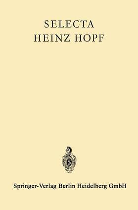 Hopf |  Selecta Heinz Hopf | Buch |  Sack Fachmedien