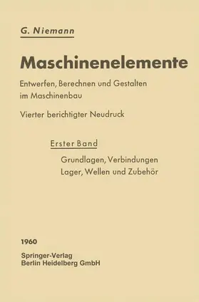 Niemann / Höhn / Winter |  Maschinenelemente | Buch |  Sack Fachmedien