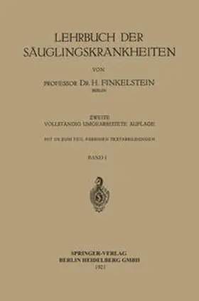 Finkelstein |  Lehrbuch der Säuglingskrankheiten | Buch |  Sack Fachmedien