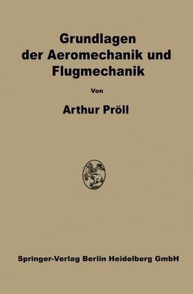 Pröll |  Grundlagen der Aeromechanik und Flugmechanik | Buch |  Sack Fachmedien