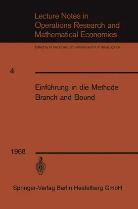 Weinberg |  Einführung in die Methode Branch and Bound | Buch |  Sack Fachmedien