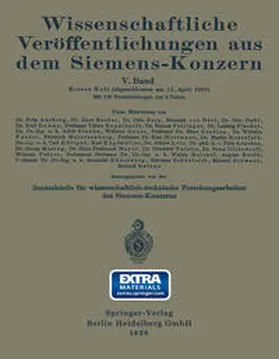 Ahrberg / Becker / Franke |  Wissenschaftliche Veröffentlichungen aus dem Siemens-Konzern | eBook | Sack Fachmedien