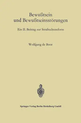 Boor |  Bewußtsein und Bewußtseinsstörungen | eBook | Sack Fachmedien