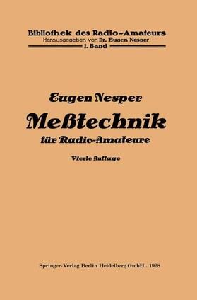 Nesper |  Meßtechnik für Radio-Amateure | Buch |  Sack Fachmedien