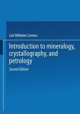 Zemann / Correns |  Introduction to Mineralogy | Buch |  Sack Fachmedien