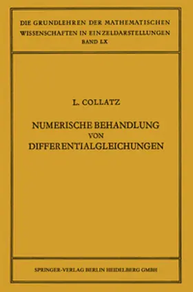 Collatz |  Numerische Behandlung von Differentialgleichungen | eBook | Sack Fachmedien