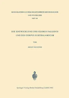 Richter |  Die Entwicklung des Globus Pallidus und des Corpus Subthalamicum | eBook | Sack Fachmedien