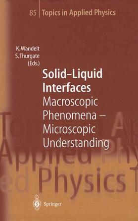 Thurgate / Wandelt |  Solid-Liquid Interfaces | Buch |  Sack Fachmedien