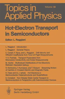 Reggiani |  Hot-Electron Transport in Semiconductors | Buch |  Sack Fachmedien