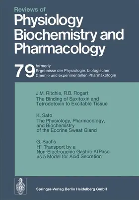 Adrian / Rasmussen / Helmreich |  Reviews of Physiology, Biochemistry and Pharmacology | Buch |  Sack Fachmedien