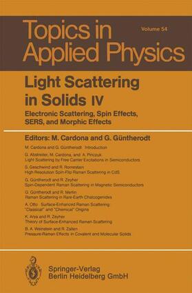 Güntherodt / Cardona |  Light Scattering in Solids IV | Buch |  Sack Fachmedien