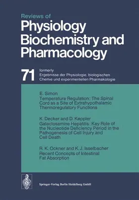 Adrian / Renold / Helmreich |  Reviews of Physiology Biochemistry and Pharmacology | Buch |  Sack Fachmedien