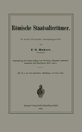 Hunert |  Römische Staatsaltertümer | Buch |  Sack Fachmedien