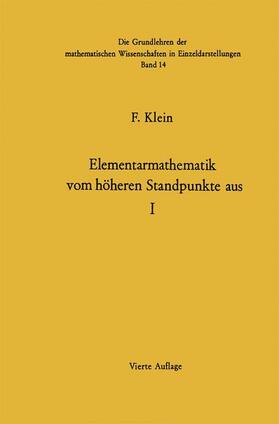 Klein / Seyfarth / Hellinger |  Elementarmathematik Vom Höheren Standpunkte Aus | Buch |  Sack Fachmedien