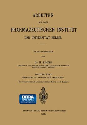 Thoms |  Arbeiten aus dem Pharmazeutischen Institut der Universität Berlin | Buch |  Sack Fachmedien