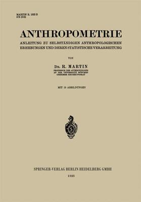 Martin |  Anthropometrie | Buch |  Sack Fachmedien