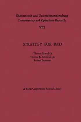 Marschak / Glennan / Summers |  Strategy for R&D: Studies in the Microeconomics of Development | eBook | Sack Fachmedien