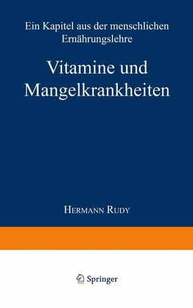 Rudy |  Vitamine und Mangelkrankheiten | Buch |  Sack Fachmedien