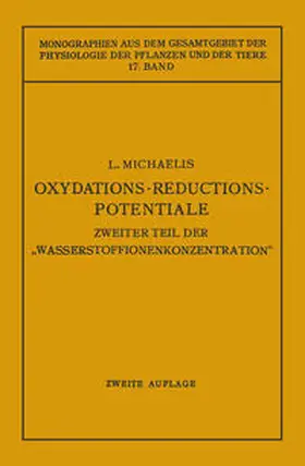 Michaelis |  Oxydations-Reductions-Potentiale | eBook | Sack Fachmedien