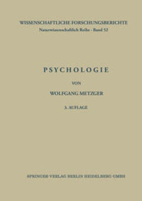 Metzger |  Psychologie | eBook | Sack Fachmedien