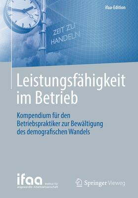 ifaa - Institut für angewandte Arbeitswi / Institut für angewandte Arbeitswissensch |  Leistungsfähigkeit im Betrieb | Buch |  Sack Fachmedien