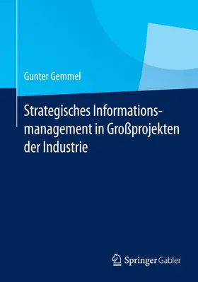 Gemmel |  Strategisches Informationsmanagement in Großprojekten der Industrie | Buch |  Sack Fachmedien