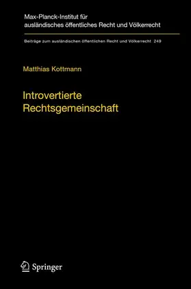 Kottmann |  Introvertierte Rechtsgemeinschaft | Buch |  Sack Fachmedien