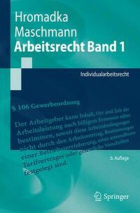 Hromadka / Maschmann |  Arbeitsrecht Band 1 | Buch |  Sack Fachmedien