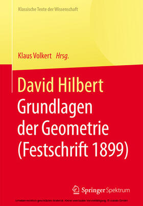 Volkert |  David Hilbert | eBook | Sack Fachmedien
