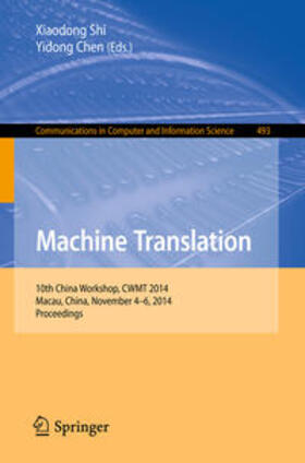 Chen / Shi |  Machine Translation | Buch |  Sack Fachmedien