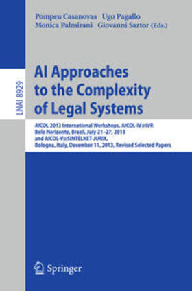 Casanovas / Pagallo / Palmirani |  AI Approaches to the Complexity of Legal Systems | eBook | Sack Fachmedien