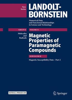 Gupta / Pardasani |  Magnetic Properties of Paramagnetic Compounds | Buch |  Sack Fachmedien