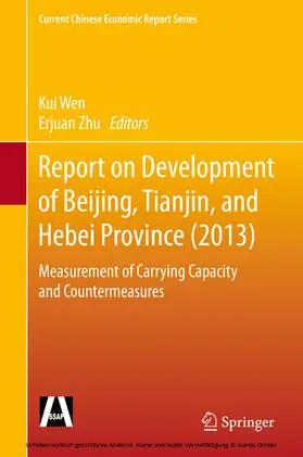 Wen / Zhu | Report on Development of Beijing, Tianjin, and Hebei Province (2013) | E-Book | sack.de