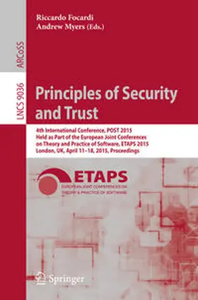 Focardi / Myers |  Principles of Security and Trust | eBook | Sack Fachmedien