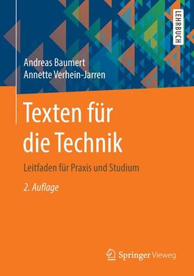 Verhein-Jarren / Baumert |  Texten für die Technik | Buch |  Sack Fachmedien