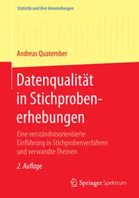 Quatember |  Datenqualität in Stichprobenerhebungen | eBook | Sack Fachmedien