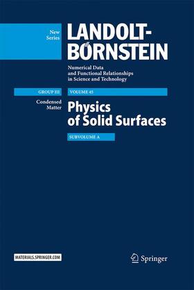 Chiarotti / Chiaradia / Benedek |  Physics of Solid Surfaces | Buch |  Sack Fachmedien