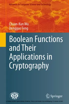 Wu / Feng |  Boolean Functions and Their Applications in Cryptography | eBook | Sack Fachmedien