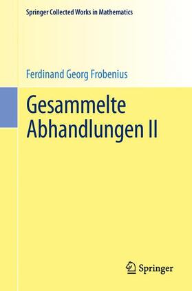 Frobenius / Serre |  Gesammelte Abhandlungen II | Buch |  Sack Fachmedien