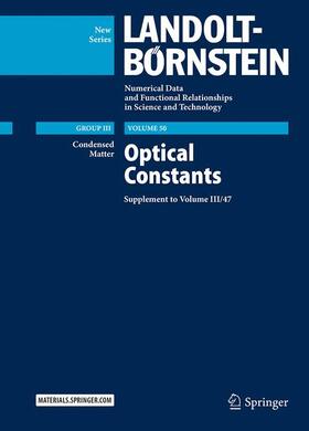 Lechner / Wohlfarth |  Optical Constants | Buch |  Sack Fachmedien