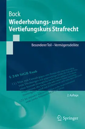 Bock |  Wiederholungs- und Vertiefungskurs Strafrecht | eBook | Sack Fachmedien