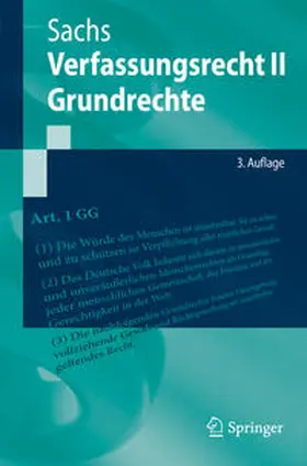 Sachs |  Verfassungsrecht II - Grundrechte | eBook | Sack Fachmedien