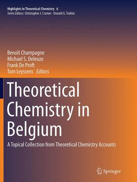 Champagne / Leyssens / Deleuze |  Theoretical Chemistry in Belgium | Buch |  Sack Fachmedien