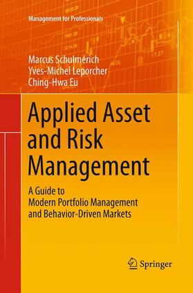 Schulmerich / Eu / Leporcher |  Applied Asset and Risk Management | Buch |  Sack Fachmedien