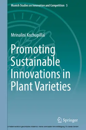 Kochupillai |  Promoting Sustainable Innovations in Plant Varieties | eBook | Sack Fachmedien